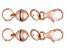 Magnetic Clasp Set of 2 in 18k Rose Gold Over Sterling Silver