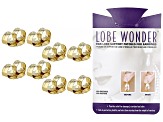 8 Piece Set of 18k YG Over Sterling Silver X-Large Friction Backs and Lobe Wonder Ear Support