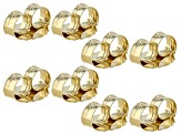 8 Piece Set of 18k YG Over Sterling Silver X-Large Friction Backs and Lobe Wonder Ear Support