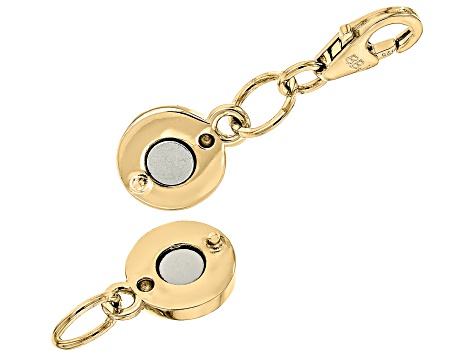 18K Yellow Gold Over Sterling Silver Round Magnetic Buy Two Get One Free