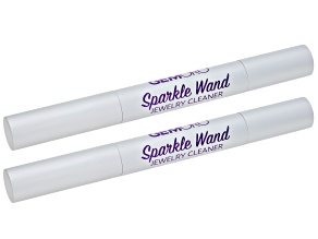 Gemoro (R) Sparkle Wand On-The-Go Jewelry Cleaner with Microfiber Polishing Cloth Set of 2