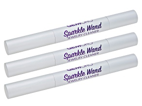 Gemoro (R) Sparkle Wand On-The-Go Jewelry Cleaner with Microfiber Polishing Cloth Set of 3