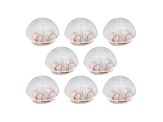 8 Piece Set Of 14k Rose Gold Over Silver Silicone Bubble Earring Backs