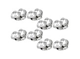 8 Piece Set of Rhodium Over Sterling Silver X-Large Backs