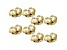 8 Piece Set of 18K Yellow Gold Over Sterling Silver X-Large Backs