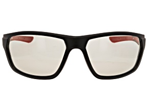 SEAYU™ Photochromatic Sunglasses in Matte Black with Red Accents