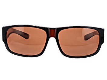 Gucci Gold Tone and Black Rectangular Black Frame / Smoke Lenses Sunglasses