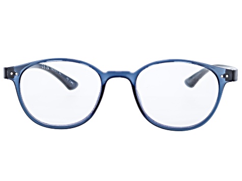 SEAYU™ Blue Light Blocking Reading Glasses in Transparent Blue +1.50 Strength