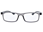 SEAYU™ Blue Light Blocking Reading Glasses in Transparent Satin Gray +3.50 Strength