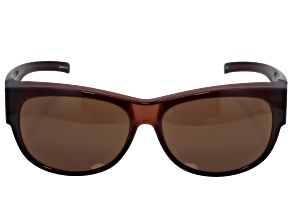 SEAYU™ Overglasses Sunglasses in Transparent Brown with Brown Lenses