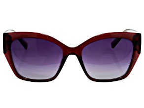 SEAYU™ Premium Polarizing Sunglasses in Transparent Burgundy with Silver Color Accents