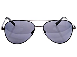 SEAYU™ Anti-Reflective Aviator Sunglasses in Gunmetal with Black Lenses
