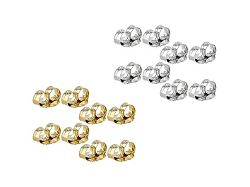 6mm Magnetic Clasp Converter (12 sets) Silver Plate (Convert your