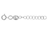 Magnetic Clasp Converter in 14k White Gold With 1 inch Extension Chain