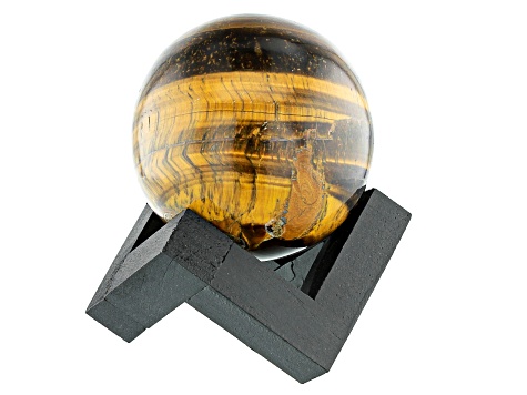 Tigers Eye Decorative Sphere Appx 50mm with Stand