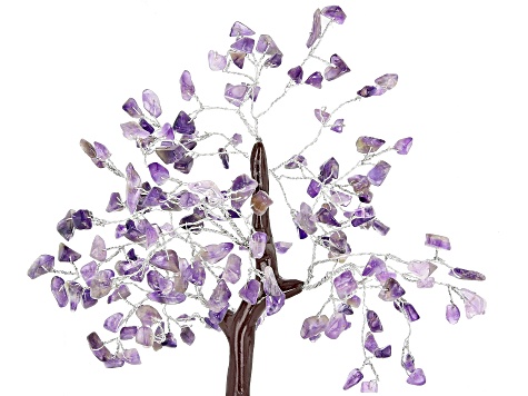 Amethyst Gemstone Tree Figurine