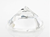 Round Faceted Colorless Crystal Paperweight Appx 60mm