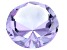 Round Faceted Light Purple Crystal Paperweight Appx 60mm