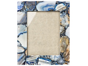 Blue Agate Picture Frame for 5x7" Photo
