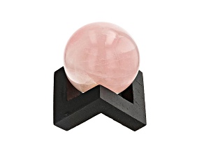 Rose Quartz Decorative Sphere Appx 47-52mm with Stand