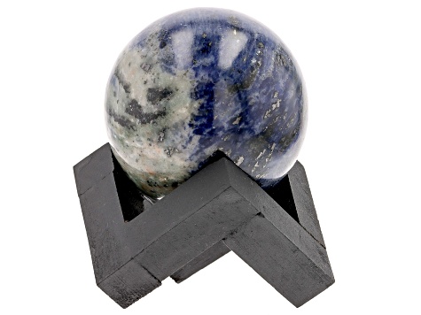 Sodalite Decorative Sphere Appx 47-52mm with Stand