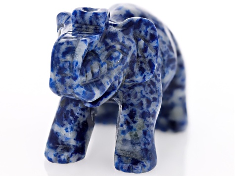 Lapis Lazuli Carved Elephant Figurine - HDC099 | JTV