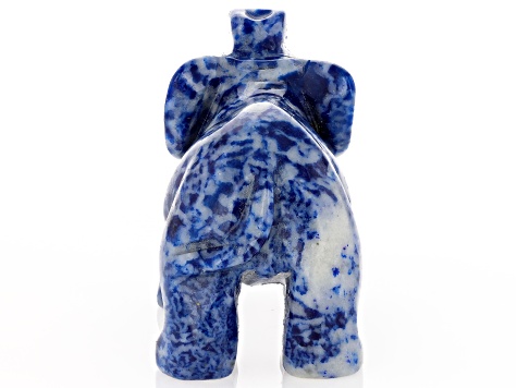 Lapis Lazuli Carved Elephant Figurine