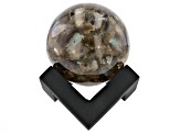 Labradorite in Resin Sphere with Stand