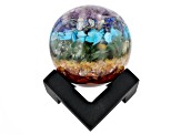 Multi-Stone in Resin Sphere with Stand