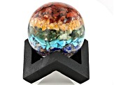 Multi-Stone in Resin Sphere with Stand