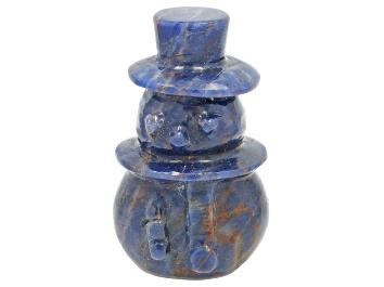 Picture of Sodalite Snowman Figurine Approx 65mmx35mm