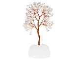 Clear Quartz Tree of Life Figurine with Quartz Base
