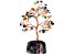 Multicolored Tree of Life Figurine with Amethyst Base