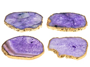 Purple Agate Coaster Set of 4