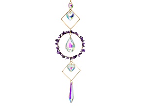 Amethyst & Crystal Suncatcher