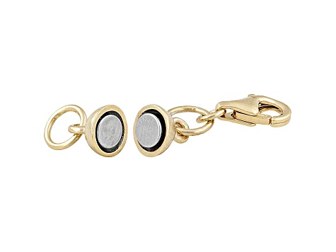 Magnetic Clasp Converter 18 Karat Yellow Gold Over Sterling Silver