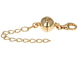 Magnetic Clasp Converter 18K Yellow Gold Over Sterling Silver Large With 2inch Extension Chain