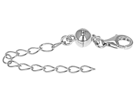 Magnetic Clasp Converter in Rhodium 