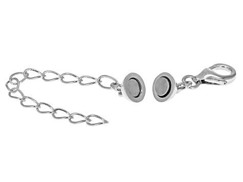 Magnetic Clasp Converter in Rhodium 