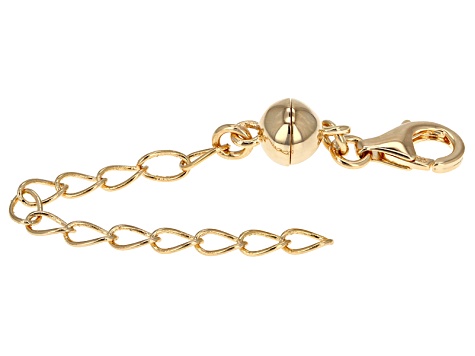 Magnetic Clasp Converter 18K Gold Over Sterling Silver With 2 Inch Extension Chain