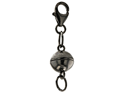 Magnetic Clasp Converter Black Rhodium Over Sterling Silver Large