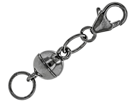 Magnetic Clasp Converter In Black Rhodium Over Sterling Silver