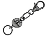 Magnetic Clasp Converter In Black Rhodium Over Sterling Silver
