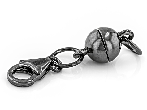 Magnetic Clasp Converter In Black Rhodium Over Sterling Silver