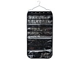 Double-Sided Hanging Jewelry Storage Organizer in Black