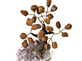 Yellow Jasper Gemstone Tree with Quartz Base - JMO406B | JTV