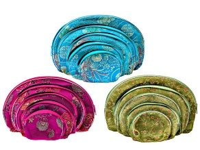 Silk Zipper Pouch Set of 15