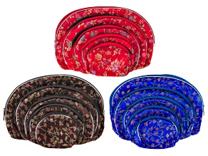 Silk Zipper Pouch Set of 15