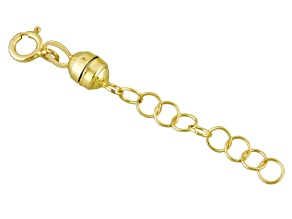 Magnetic Clasp Converter in 10k Yellow Gold With 1 inch Extension Chain