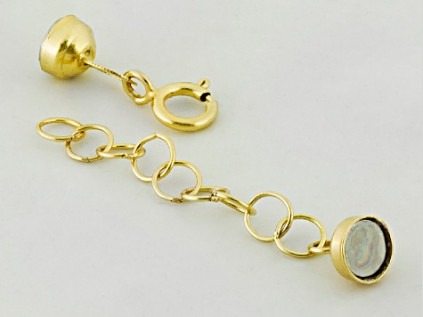 Magnetic Clasp Converter in 10k Yellow Gold With 1 inch Extension Chain
